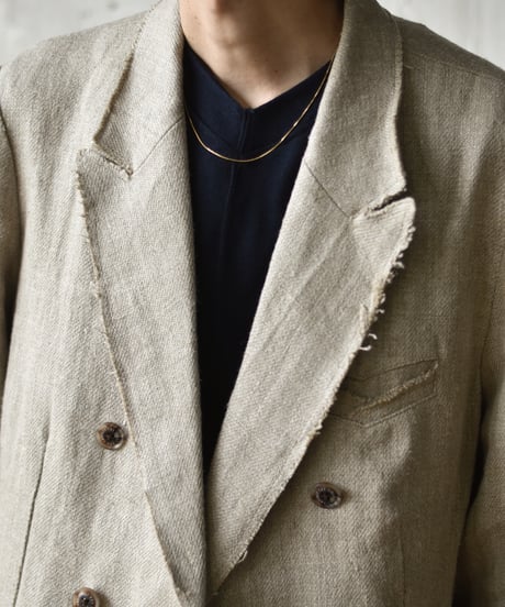 TUITACI HEAVY LINEN DOUBLE JACKET