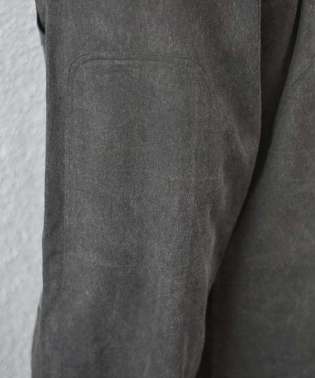 O project  DOUBLE KNEE TROUSERS/COTTON LINEN AGED DENIM