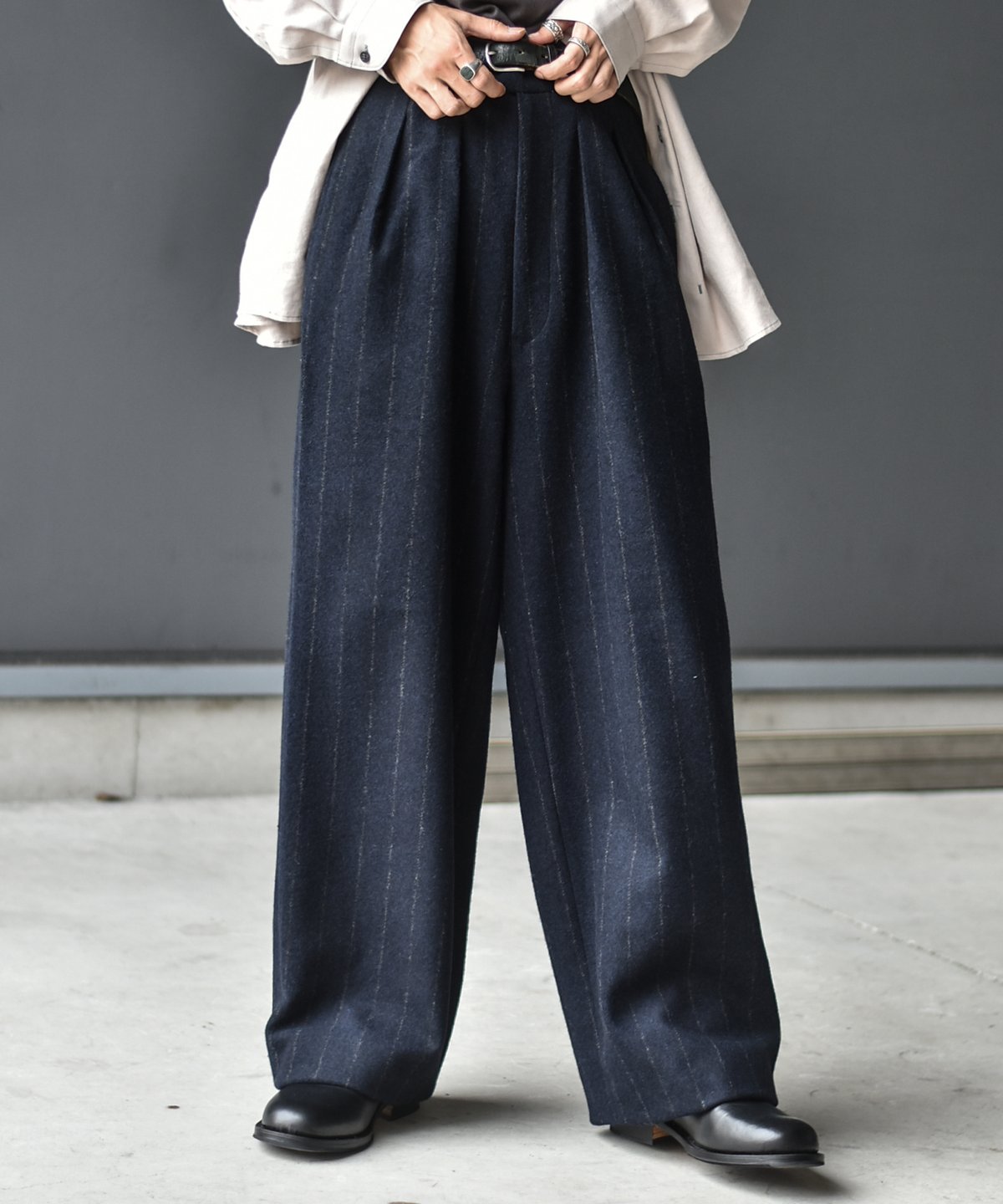 m’s braque TUCKED WIDE PANTS m's braque TUCKED BAGGY PANTS | 45do｜ULTERIOR・r