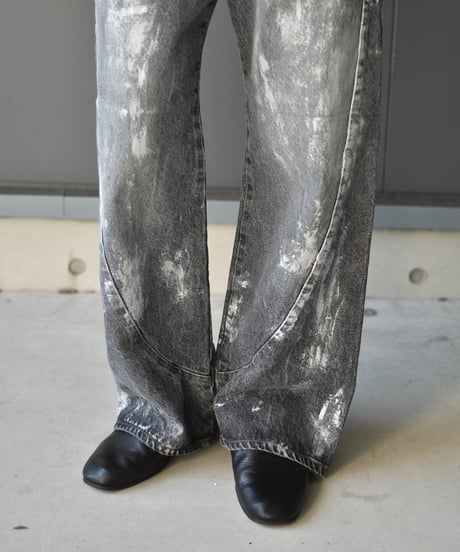 encode PROTOTYPE 3D JEANS - SILVER PAINTING