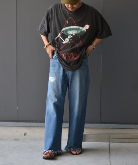 【LAST1】RICE NINE TEN LOVELY FADED JEANS