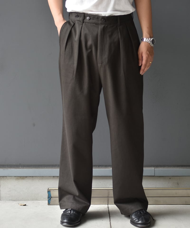 パンツ Ulterior WASHED SUVIN TWILL 52 TROUSERS Ulterior WASHED SUVIN TWILL 52 TROUSERS