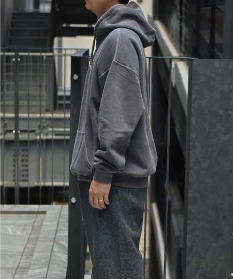 OCTANT HOODIE SWEAT-W-pigment dye