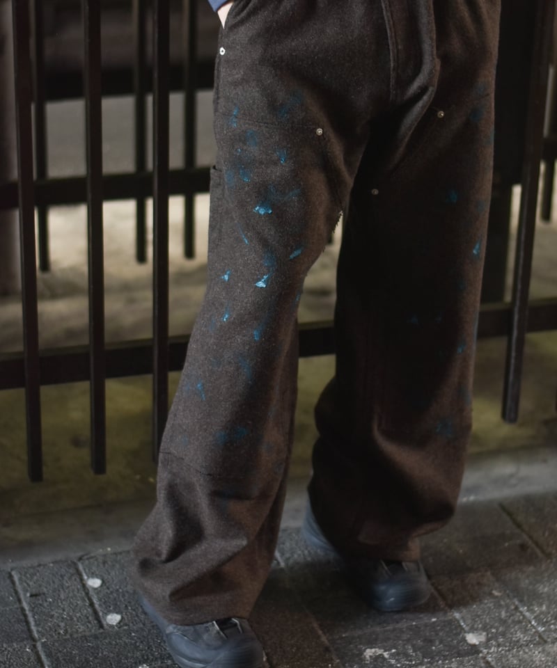 LAST1】PARANOID MELANGE PAINTER PANTS | 45do｜UL