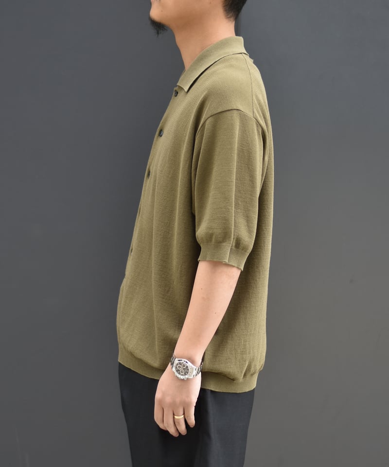 【R.S様用】ULTERIOR　HARD TWISTED COTTON ULTERIOR TWISTED COTTON KNIT P/S | 45do｜ULTERIO