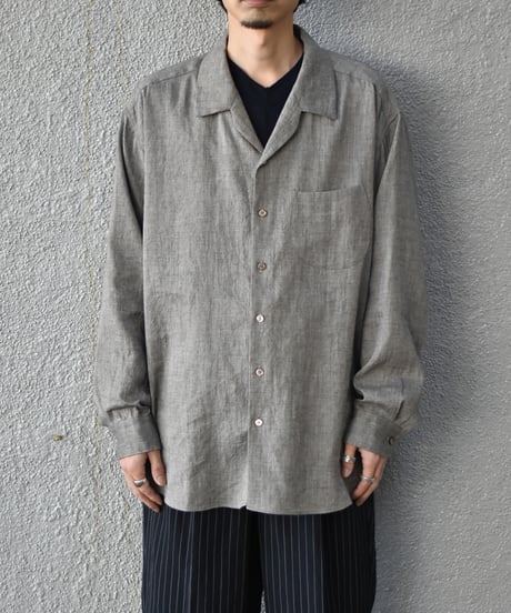 Gorsch the merry coachman  Yak Mixed L/C Wide Silhouette Open Collar Shirt
