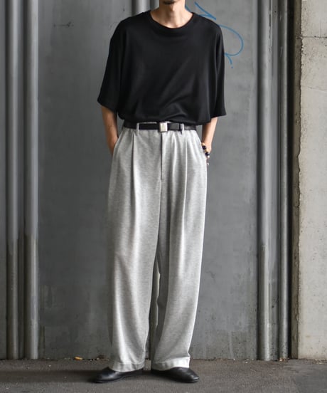 saby TWO TUCK TROUSER - Recycled Fiber Jersey FAB -