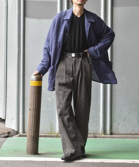 nakedgauge  COTTON×LINEN PIGMENT DYED ASHLEY PANTS