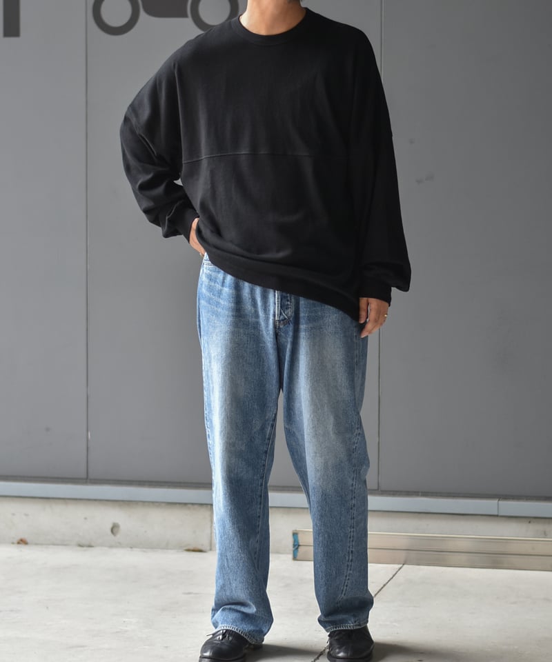 LAST1】ULTERIOR C/CASH HONEYCOMB FOOTBALL TEE