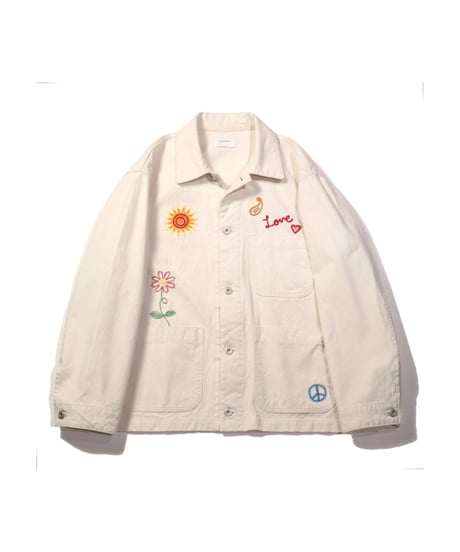 superNova. Embroidered coverall jacket -  Duck canvas