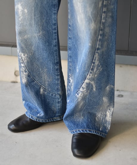 encode PROTOTYPE 3D JEANS  SILVER PAINTING