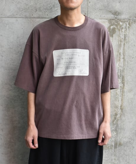 refomed RAILWAY TICKET TEE