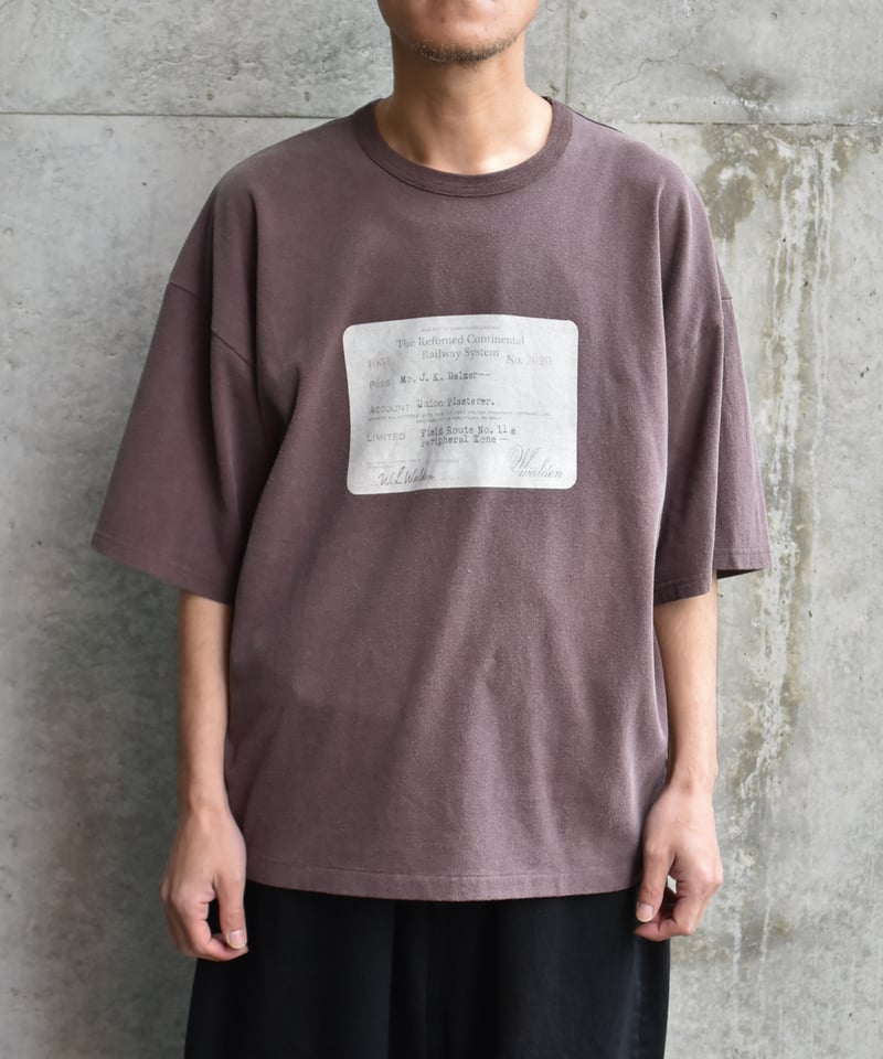refomed RAILWAY TICKET TEE | 45do｜refomed・Gorsc
