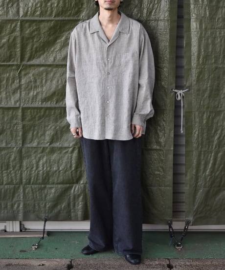 Gorsch the merry coachman  Yak Mixed L/C Wide Silhouette Open Collar Shirt