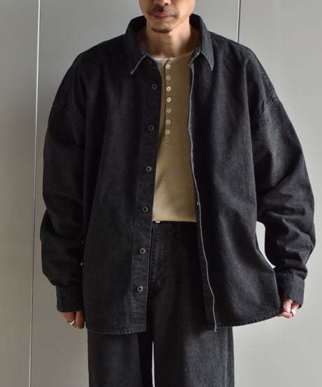 nakedgauge ZIMBABWE COTTON DENM OVERSIZED S-BLOLSON