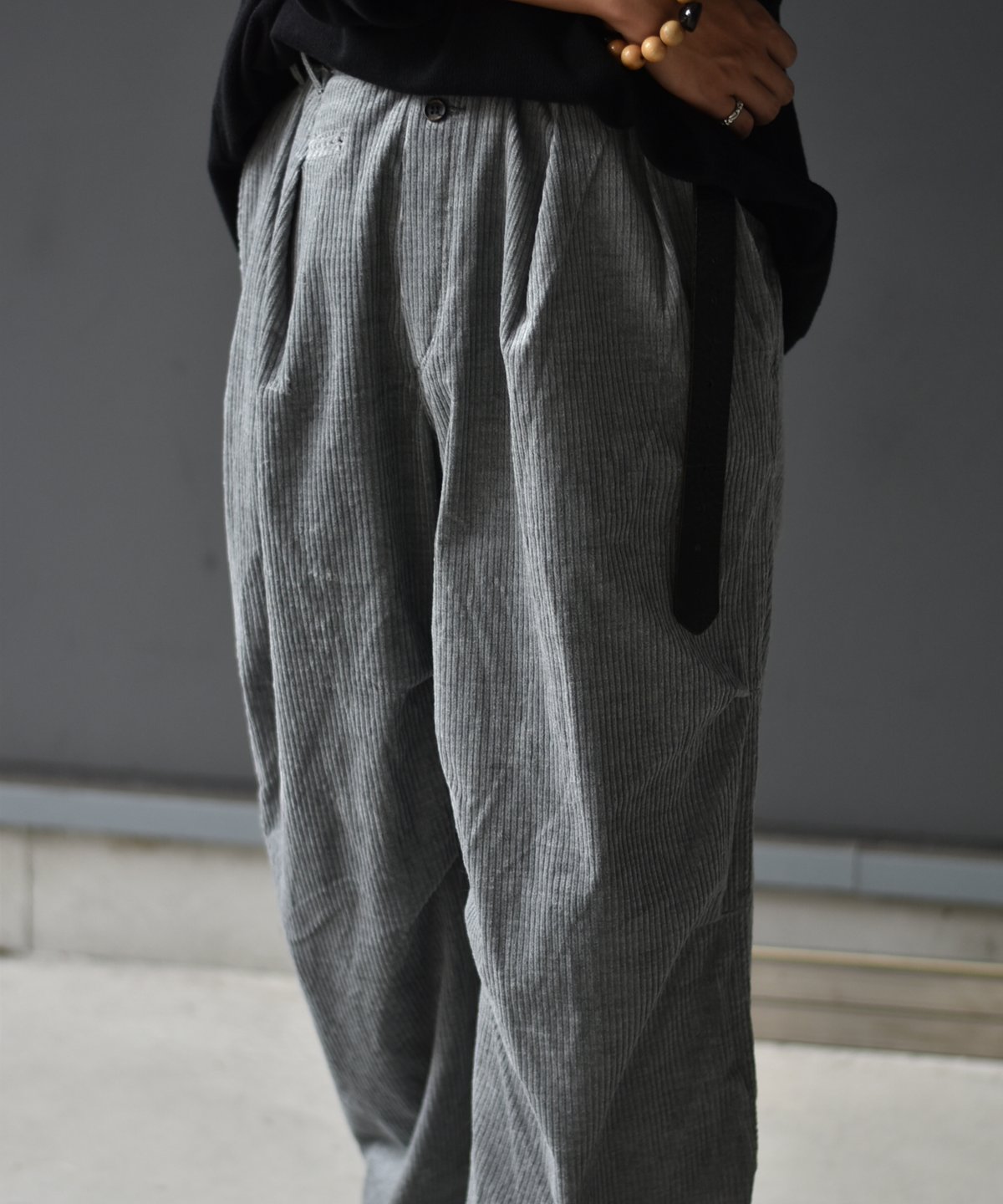 Willow Pants P-023 GRY-CORD | 45do｜ULTERIOR・ref
