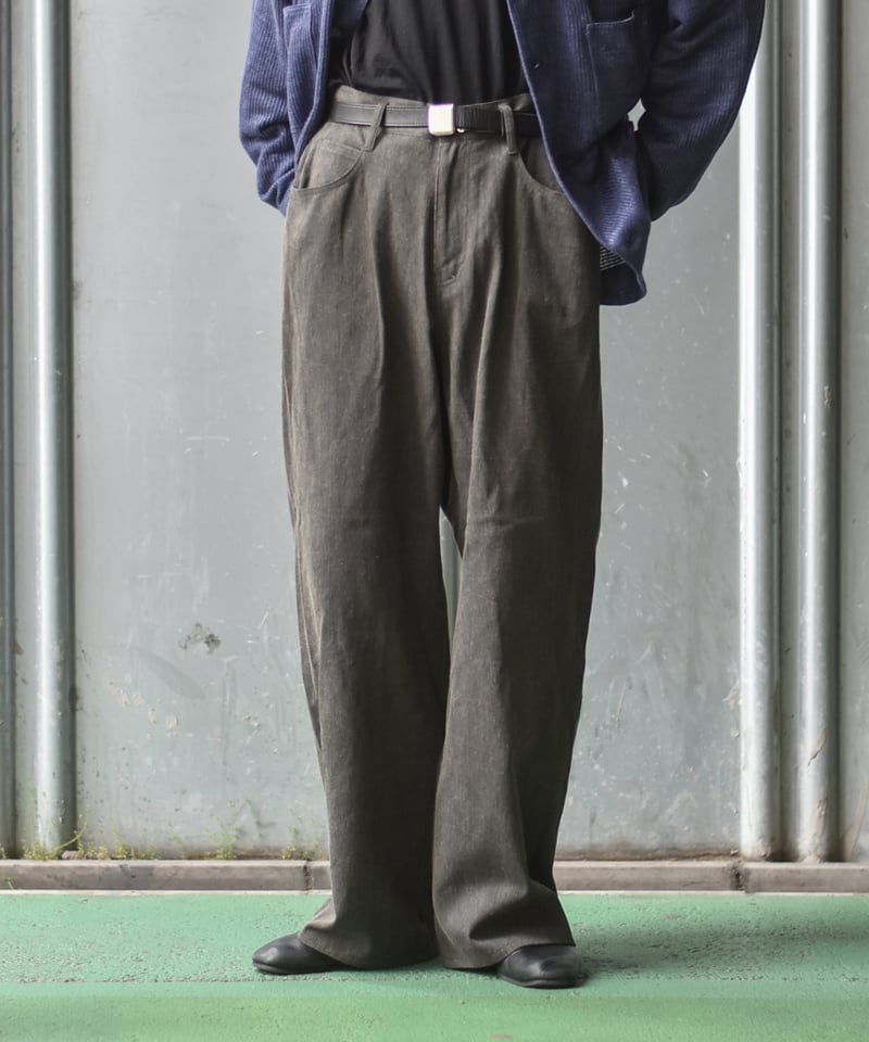 nakedgauge COTTON×LINEN PIGMENT DYED ASHLEY PA