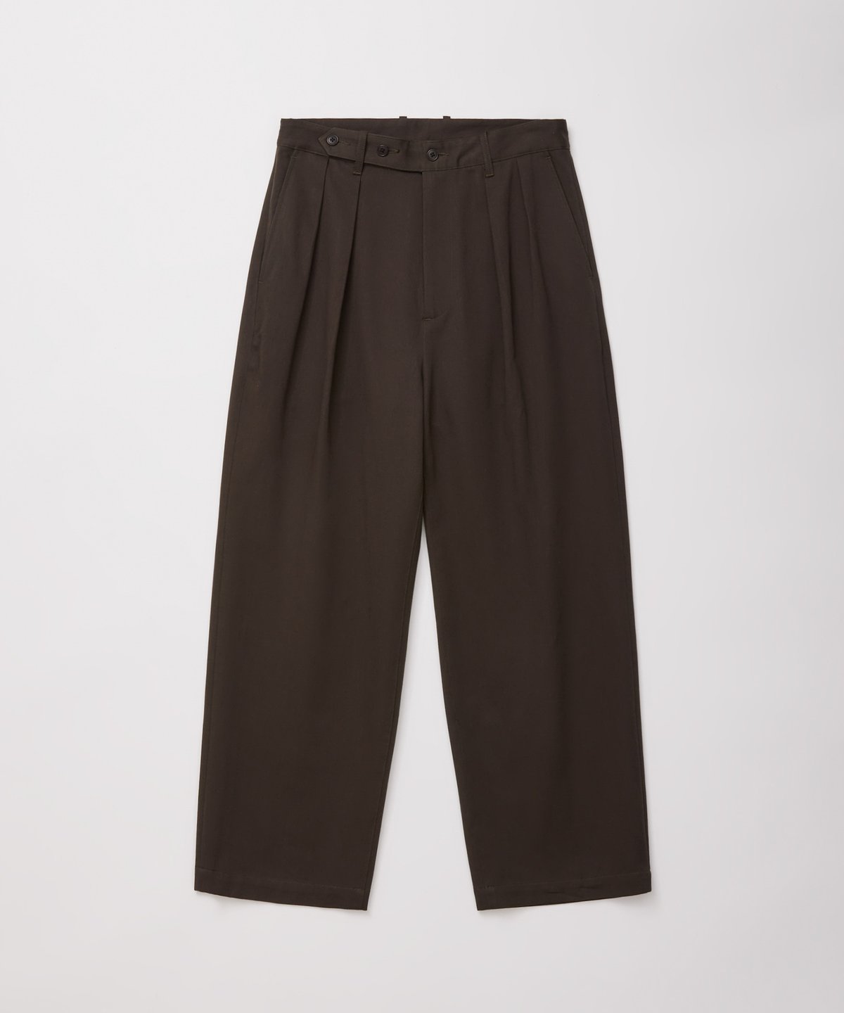 ULTERIOR WASHED VINTAGE TWILL TUCKED PANTS | 4