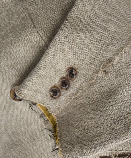 TUITACI HEAVY LINEN DOUBLE JACKET