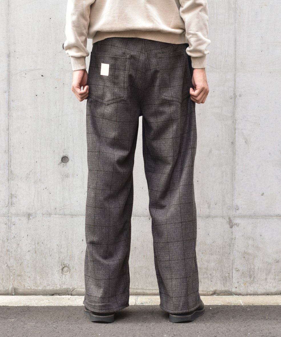 LAST1】Willow Pants P-018 wool check-45do exclu
