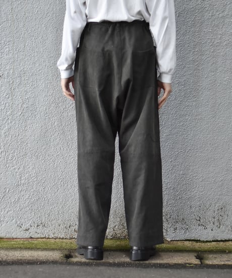 O project  DOUBLE KNEE TROUSERS/COTTON LINEN AGED DENIM