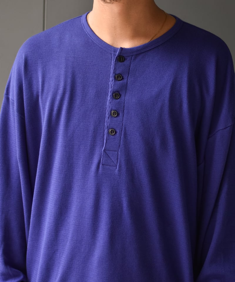 トップス ULTERIOR C/CASH HONEYCOMB HENLEY-NECK C/CASH HONEYCOMB HENLEY-NECK TOP - ULTERIOR – C THE C