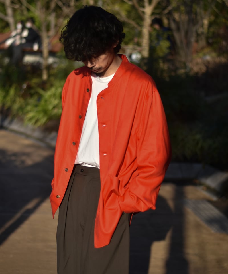 ULTERIOR RAYON LINEN TWILL WORK SH-JKT | 45do｜