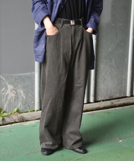 nakedgauge  COTTON×LINEN PIGMENT DYED ASHLEY PANTS