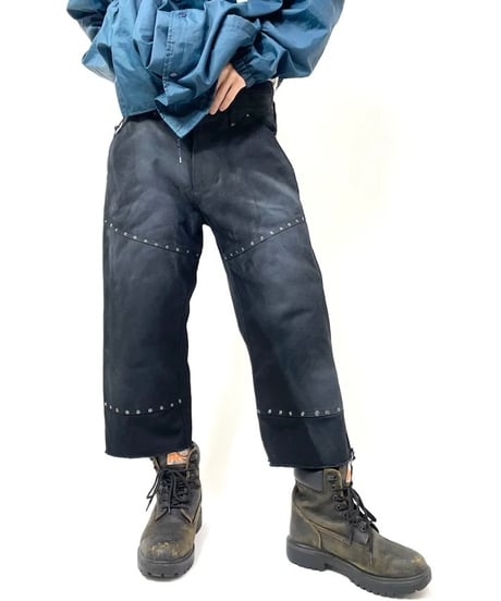 NAM Cropped Work Pants - Gel Studs
