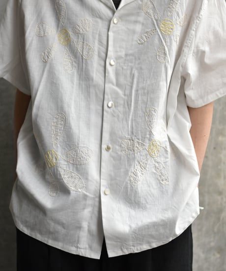 【LAST1】superNova. Aloha shirt - Big flowers embroidery