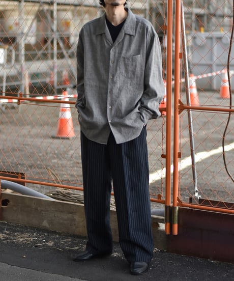 Gorsch the merry coachman  Yak Mixed L/C Wide Silhouette Open Collar Shirt