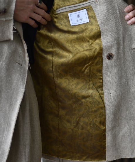 TUITACI HEAVY LINEN DOUBLE JACKET