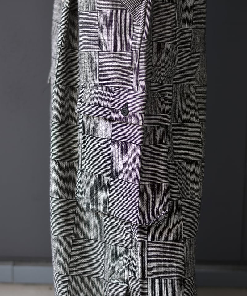 LAST1】O project EASY CARGO PANTS / BLOCK STRIP