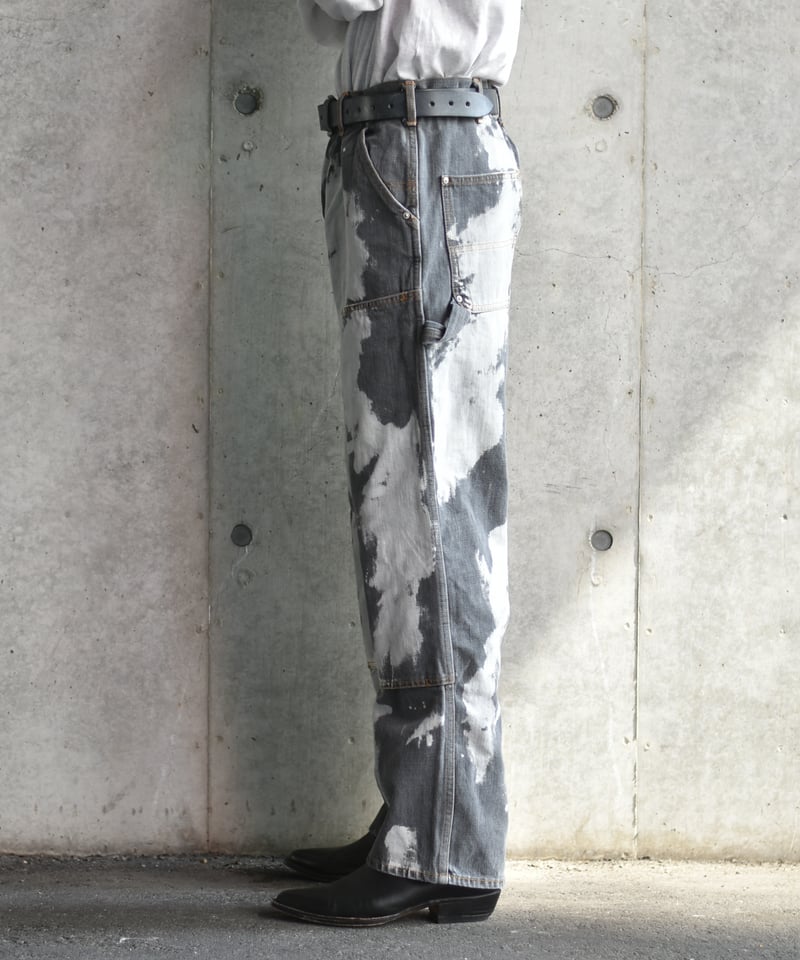 LAST1】Willow Pants P-034 BLK bleach | 45do｜ref