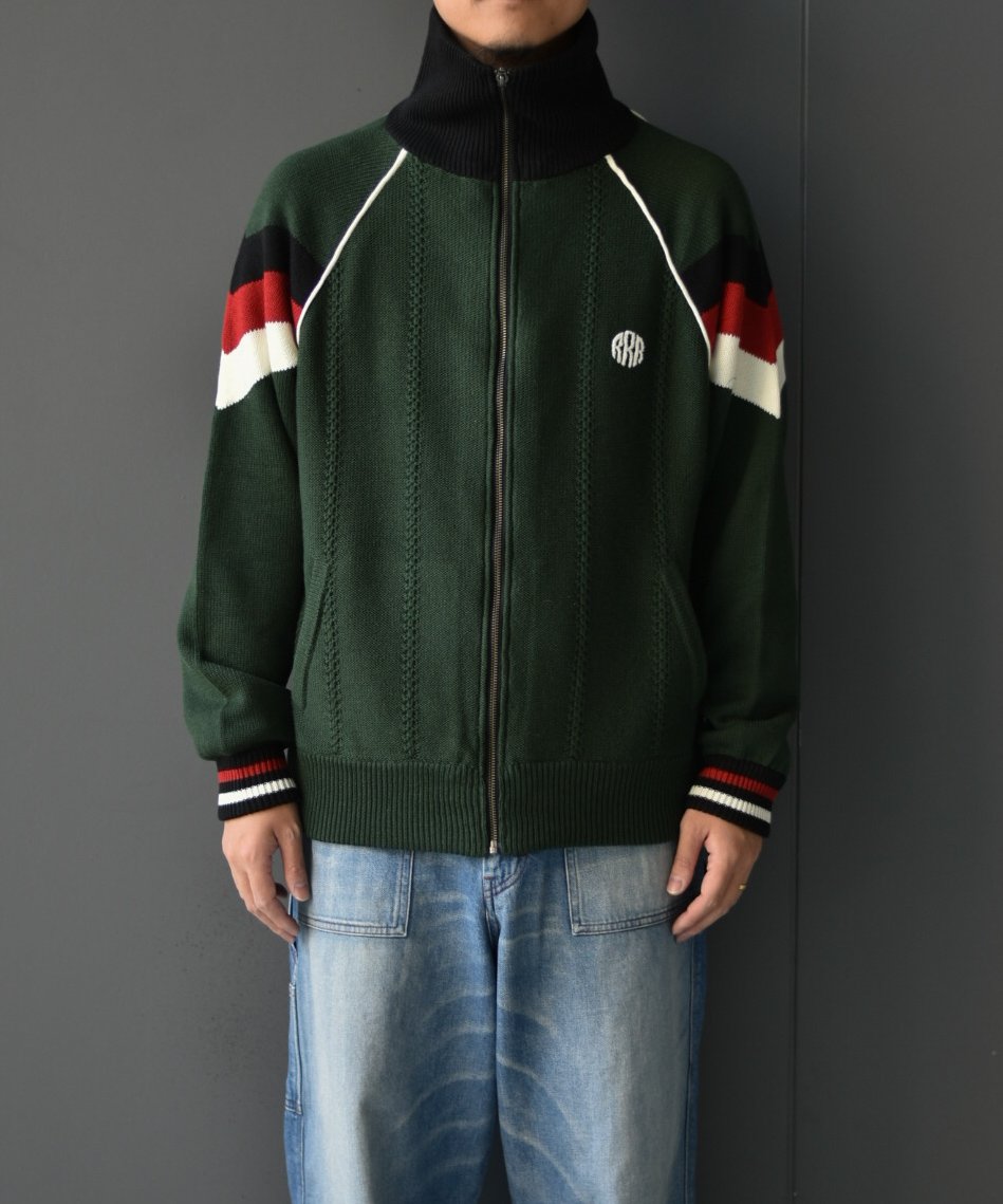 d*3様 RICE NINE TEN KNITTING TRACK JACKET d*3様 RICE NINE TEN KNITTING TRACK JACKET Brown Knitting