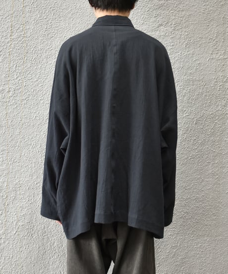 O project  WIDE FIT SHIRT/WASHED PANAMA COTTON LINEN