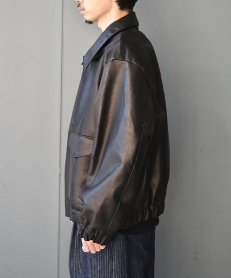 superNova. Leather flight jacket - Horsehide / Black