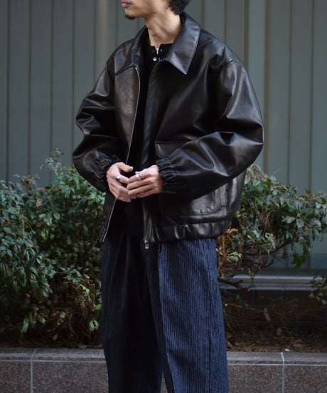 superNova. Leather flight jacket - Horsehide / Black