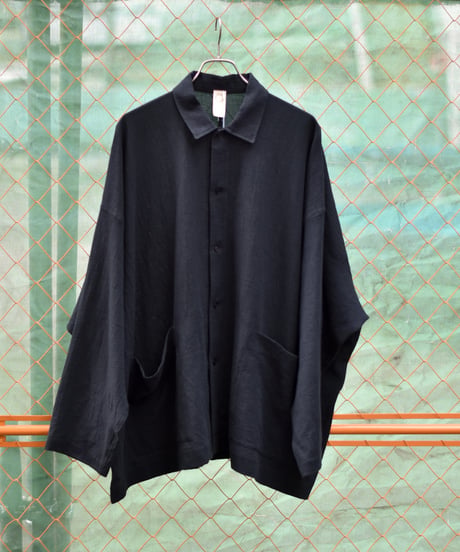 O project  WIDE FIT SHIRT/WASHED PANAMA COTTON LINEN