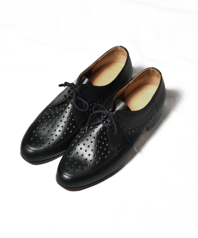 OAMC × HESCHUNG 15SSパンチングレザーシューズ9 渋谷製靴 ゆったり5E・パンチングレザーコンフォートスニーカー