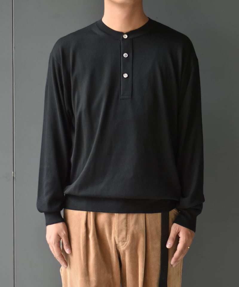 MEIAS SILK HENLEY NECK PO | 45do｜refomed・Gorsc