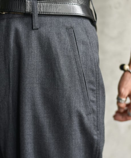 【LAST1】nakedgauge  WOOL GABARDINE ASHLEY SLACKS
