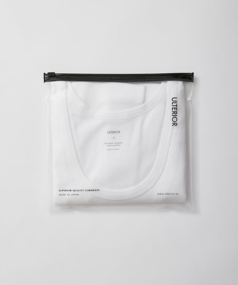 ULTERIOR TUBULAR TANK TOP WHITE サイズ3 2枚 ULTERIOR TUBULAR TANK TOP | MusterWerk