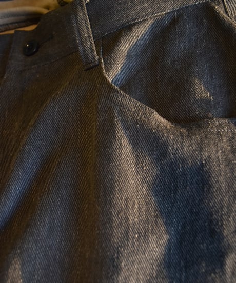 nakedgauge  COTTON×LINEN PIGMENT DYED ASHLEY PANTS
