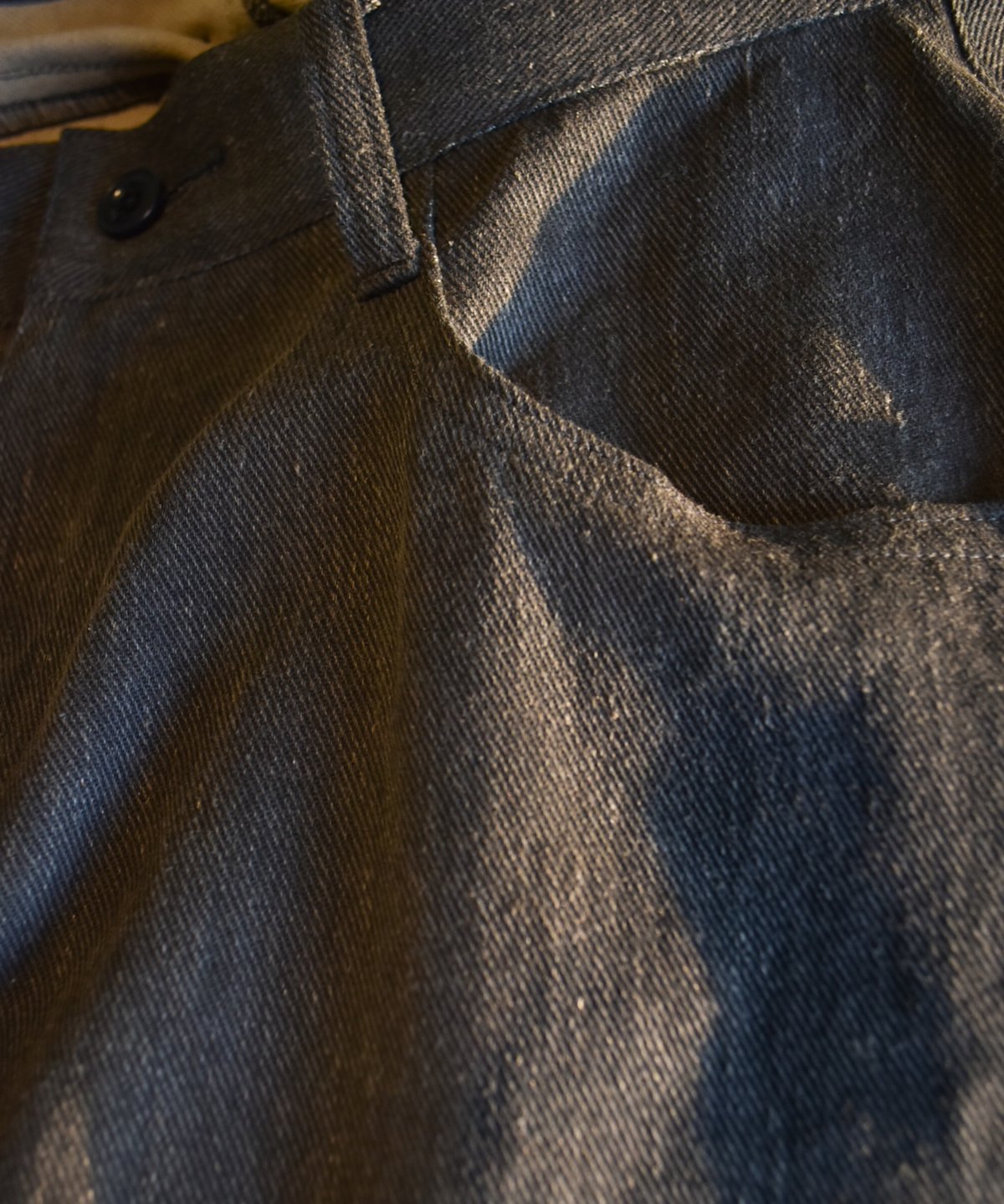 nakedgauge COTTON×LINEN PIGMENT DYED ASHLEY PA