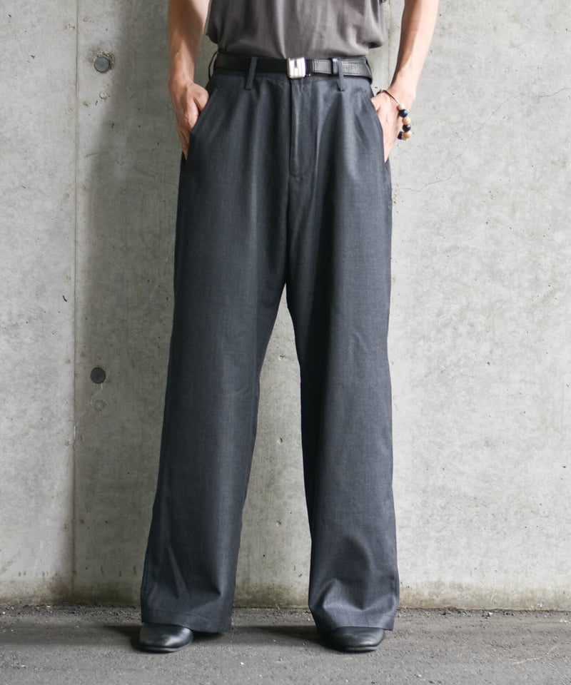 LAST1】nakedgauge WOOL GABARDINE ASHLEY SLACKS