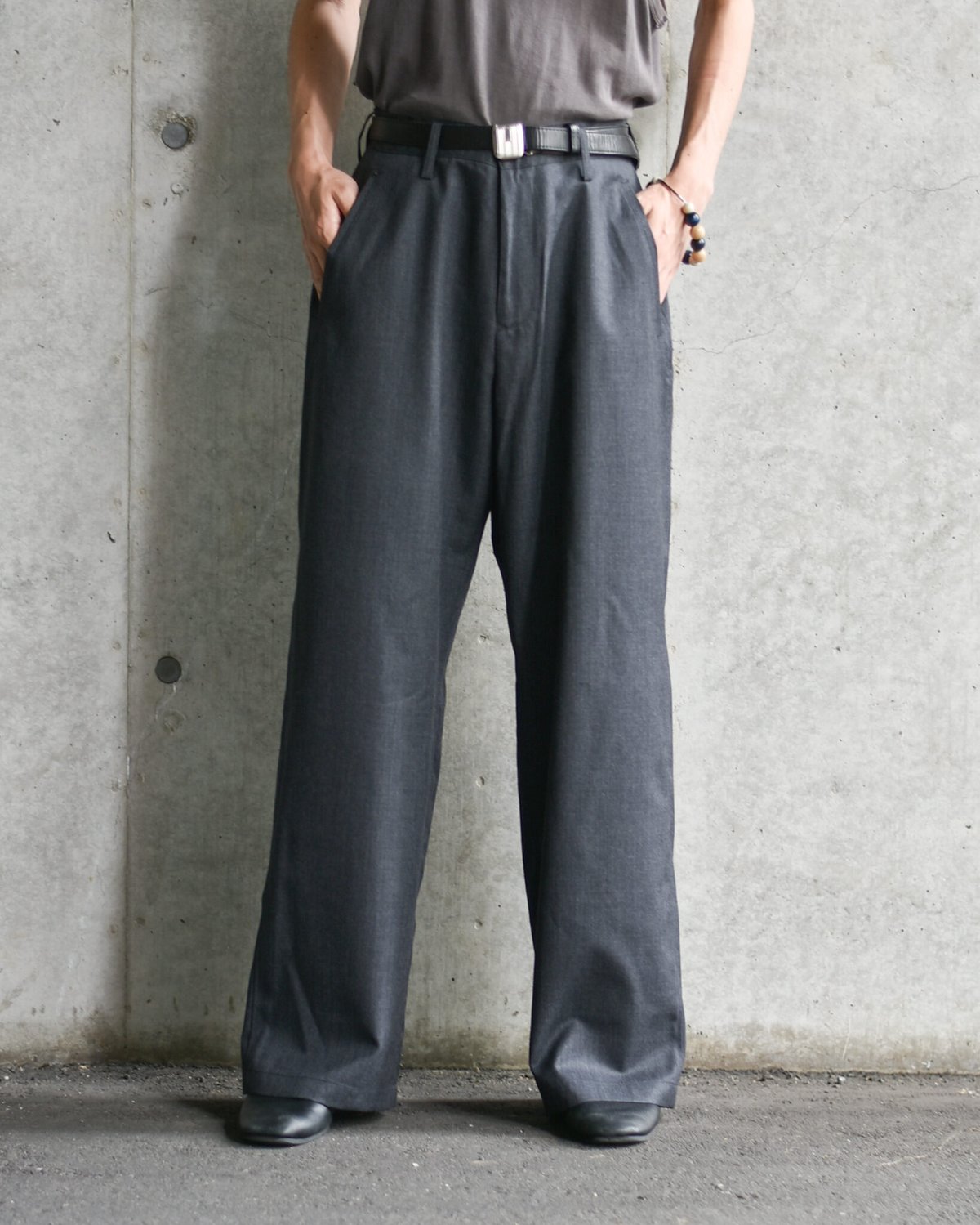 nakedgauge WOOL GABARDINE ASHLEY SLACKS | 45do
