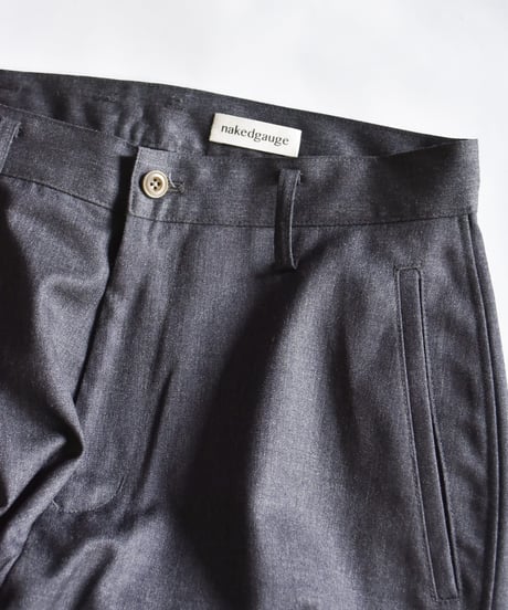 【LAST1】nakedgauge  WOOL GABARDINE ASHLEY SLACKS