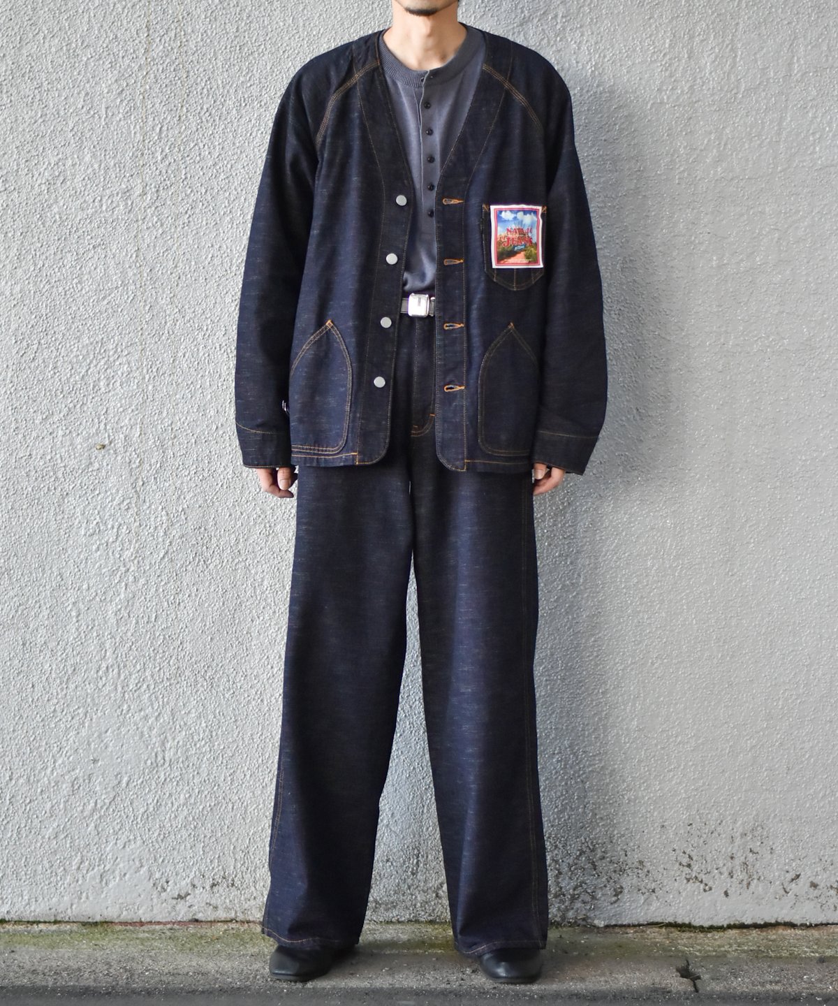 TUITACI INLAY DENIM WIDE JEAN “Bisbee” | 45do｜r