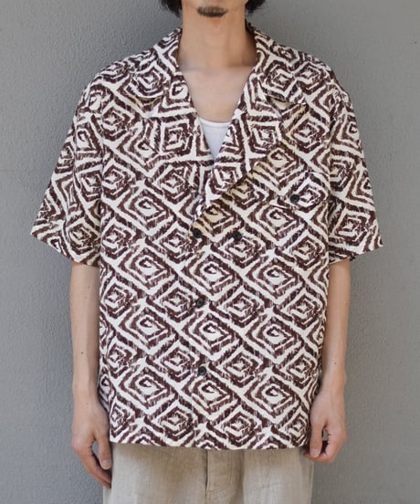 Nezu yohinten 23ss スカーフシャツ　サーモンピンク CATEGORY NEZU YOHIN TEN | 45do｜ULTERIOR・refomed